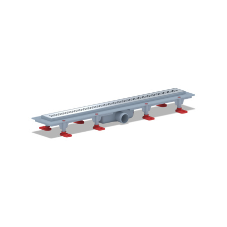 Трап РИФ TLQ1265G 650*62 Ф40 горизонтальный линейный сухой