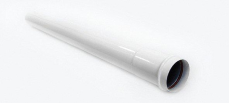 Труба удлинительная Ф80мм 1,0 м белая
