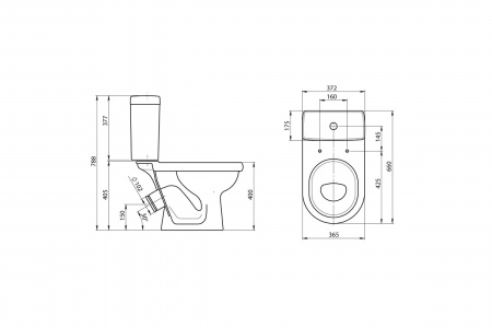 Унитаз-компакт SANTERI ВИЗИТ