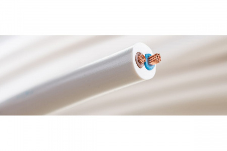 Провод ПВС 2х0,75 многожильный круглый белый ГОСТ