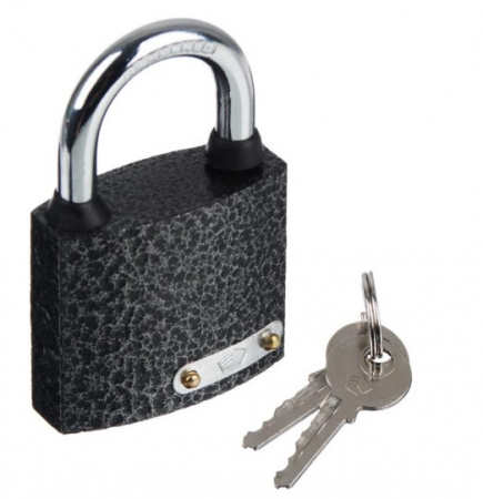 Замок навесной Ермак 38 мм серый