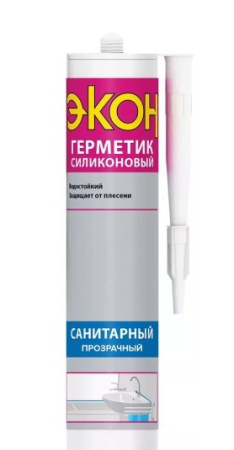Герметик ЭКОН санитарный 280 мл прозрачный  (Герме