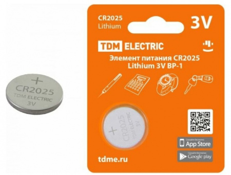 Батарейка TDM CR2025 (таблетка)