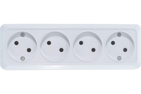 Колодка 4 гнезда UNIVersal IONICH 1519