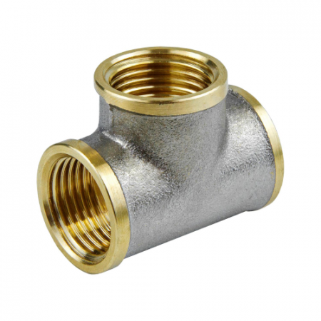 Тройник латунный Ф1/2 г/г/г
